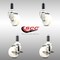 Service Caster 3 Inch 316SS Nylon Wheel Swivel 1-1/8 Inch Expanding Stem Caster Brake SCC, 2PK SCC-SS316EX20S314-NYS-2-TLB-2-118 - alternate 2